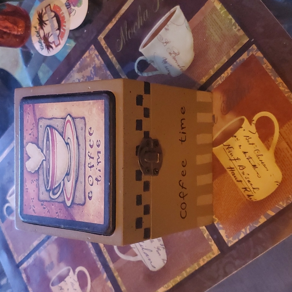 Frontgate boxed coffee time ceramic coasters